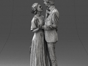 wedding couple 0430-2 3d print ready 3D Print Model