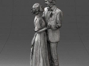 wedding couple 0430-2 3d print ready 3D Print Model