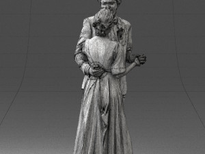 wedding couple 0430-2 3d print ready 3D Print Model
