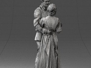 wedding couple 0430-2 3d print ready 3D Print Model