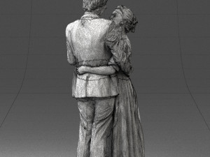 wedding couple 0430-2 3d print ready 3D Print Model