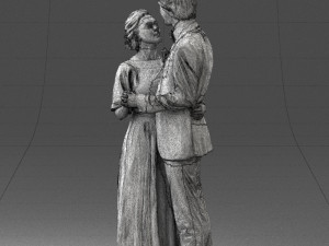 wedding couple 0430-2 3d print ready 3D Print Model