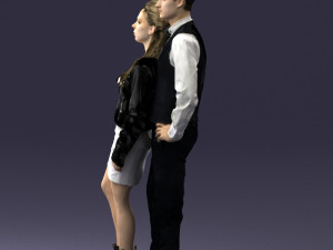 young stylish couple 0921-3 3D Модель