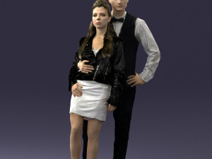 young stylish couple 0921-3 3D Модель