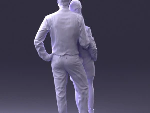 young stylish couple 0921-3 3D Model
