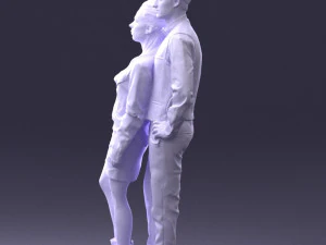 young stylish couple 0921-3 3D Model