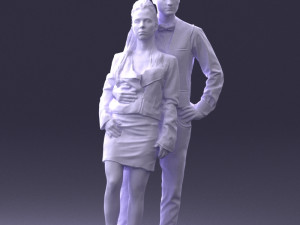 young stylish couple 0921-3 3D Модель