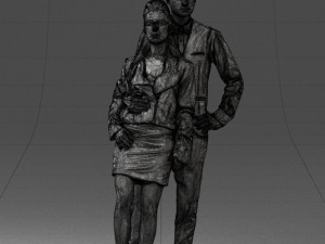 young stylish couple 0921-3 3D Модель