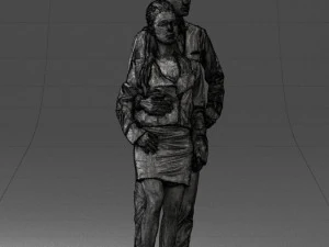 young stylish couple 0921-3 3D Model
