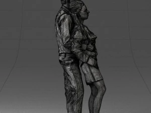young stylish couple 0921-3 3D Model