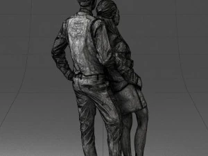 young stylish couple 0921-3 3D Model