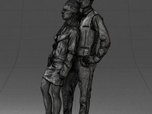 young stylish couple 0921-3 3D Модель