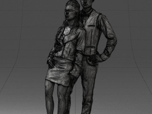 young stylish couple 0921-3 3D Модель