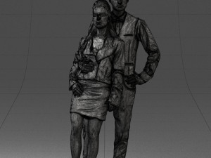 young stylish couple 0921-3 3D Модель