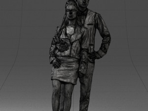 young stylish couple 0921-3 3D Модель
