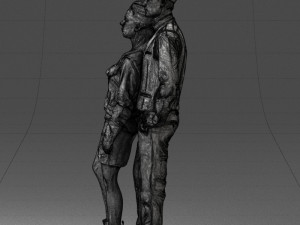 young stylish couple 0921-3 3d print ready Modello di stampa 3D