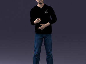 man in pose 1121-1 3D Model
