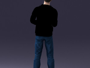 man in pose 1121-1 3D Model