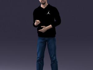 man in pose 1121-1 3D Model