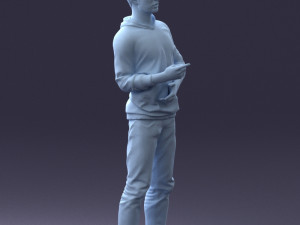 man in pose 1121-1 3D Model