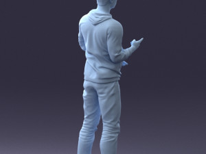 man in pose 1121-1 3D Model