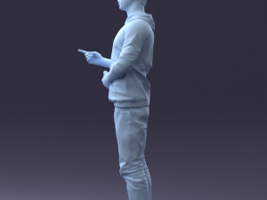 man in pose 1121-1 3D Model