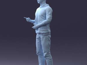 man in pose 1121-1 3D Model