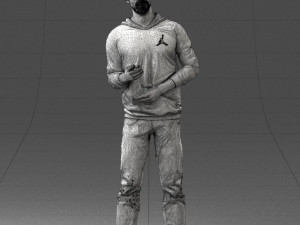 man in pose 1121-1 3D Model