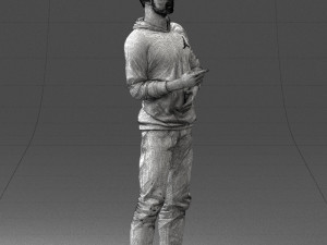 man in pose 1121-1 3D Model