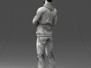 man in pose 1121-1 3D Model