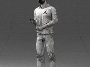 man in pose 1121-1 3D Model