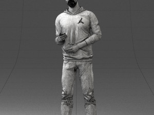 man in pose 1121-1 3D Model