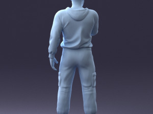man in military clothes 1121-3 3D मॉडल
