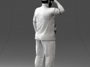 fat man in t-shirt 1121-4 3d print ready 3D Print Model