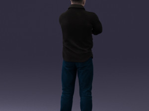 man with tattoo 1121-5 3d print ready 3D 打印模型