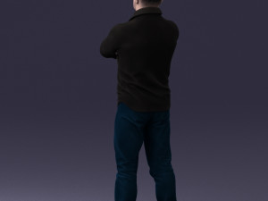 man with tattoo 1121-5 3d print ready 3D 打印模型
