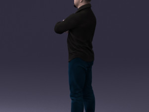 man with tattoo 1121-5 3d print ready 3D 打印模型