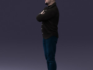 man with tattoo 1121-5 3d print ready 3D 打印模型