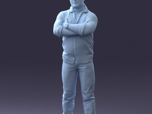 man with tattoo 1121-5 3d print ready 3D 打印模型