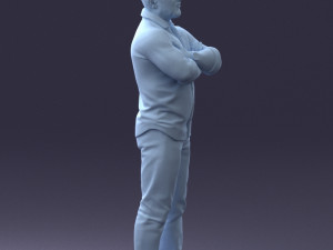 man with tattoo 1121-5 3d print ready 3D 打印模型