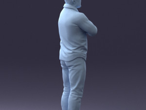 man with tattoo 1121-5 3d print ready 3D 打印模型