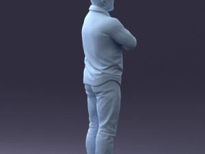 000210 Tattooed Man with Folded Arms 1121 3dp 3D Print Model