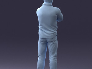 man with tattoo 1121-5 3d print ready 3D 打印模型