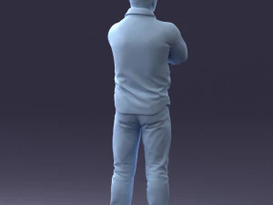 000210 Tattooed Man with Folded Arms 1121 3dp 3D Print Model