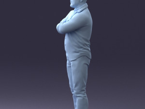 man with tattoo 1121-5 3d print ready 3D 打印模型