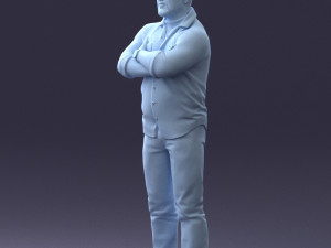 man with tattoo 1121-5 3d print ready 3D 打印模型