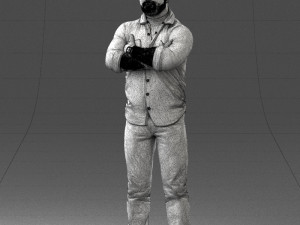 man with tattoo 1121-5 3d print ready 3D 打印模型