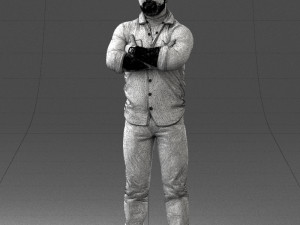 man with tattoo 1121-5 3d print ready 3D 打印模型