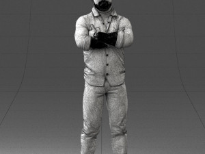 man with tattoo 1121-5 3d print ready 3D 打印模型