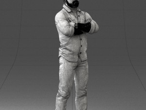 man with tattoo 1121-5 3d print ready 3D 打印模型